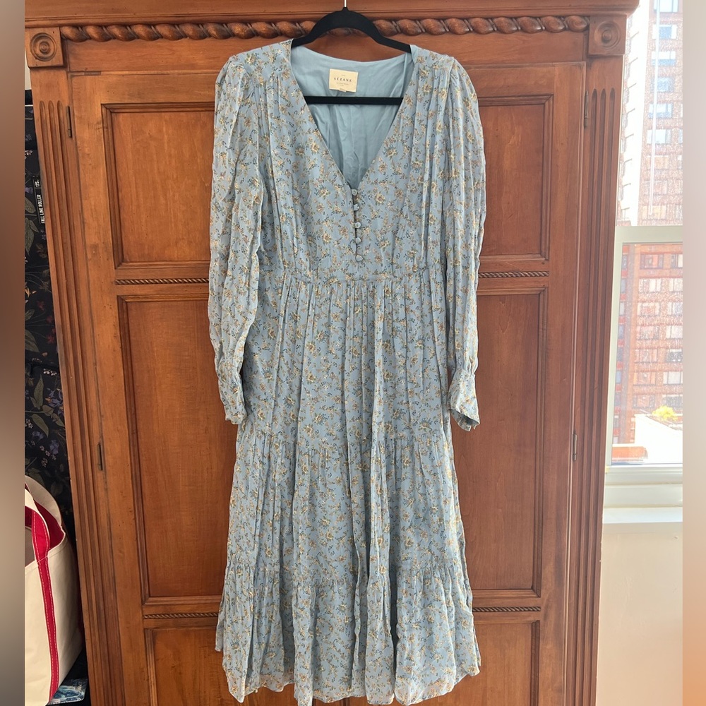 Sezane Flowy floral maxi dress